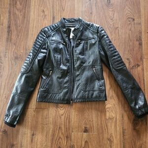 Maralyn & Me Black Leather Jacket